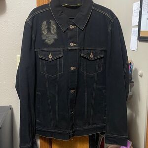 Dark Blue Denim Harley-Davidson Jacket